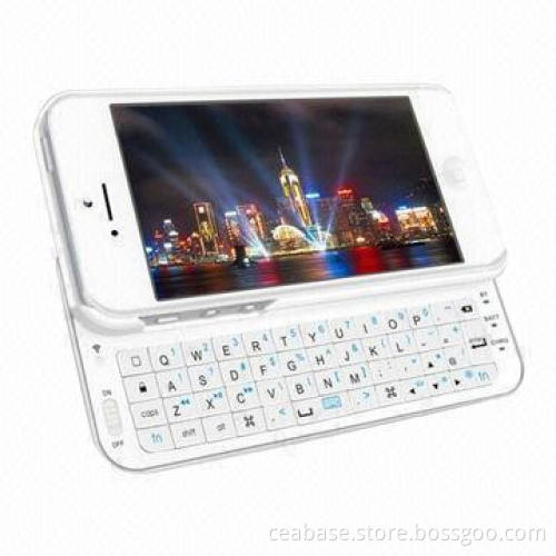 Slide-out Bluetooth keyboard for iPhone 5
